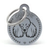 Placa para perro - Caniche G (oxid)