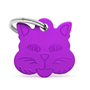 Placa identificativa gato lila