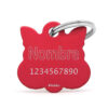 Placa personalizada gato roja