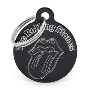 Placa para perro - The Rolling Stones (negro)