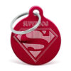 Placa para perro - Superdog II roja