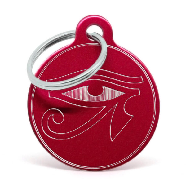Placa identificativa - Ojo de Horus rojo