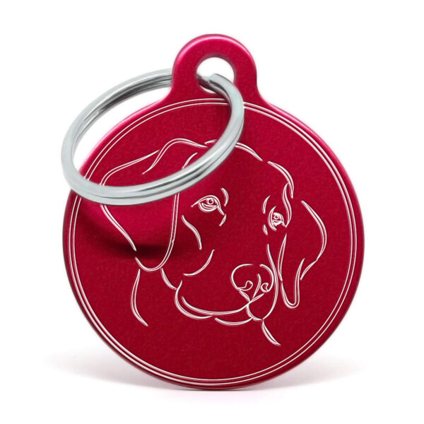 Chapa para perro - Labrador Retriever II - Rojo